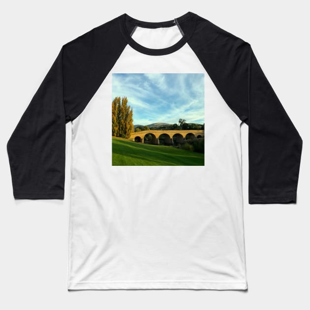 The Richmond Bridge, Richmond, Coal River Valley, Tasmania, Australia Baseball T-Shirt by Alchersone-Art